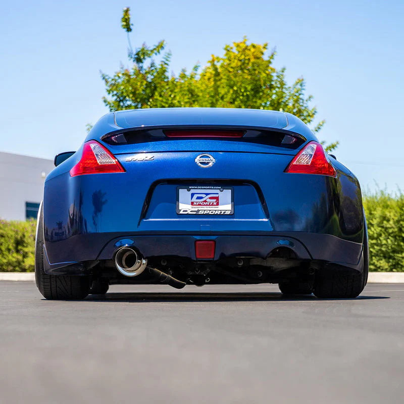DC Sports Single Exit Exhaust System - Burnt - Nissan Z34 370Z (2009-2021)
