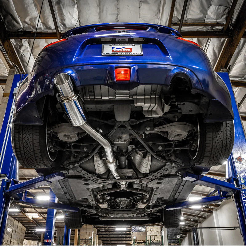 DC Sports Single Exit Exhaust System - Burnt - Nissan Z34 370Z (2009-2021)