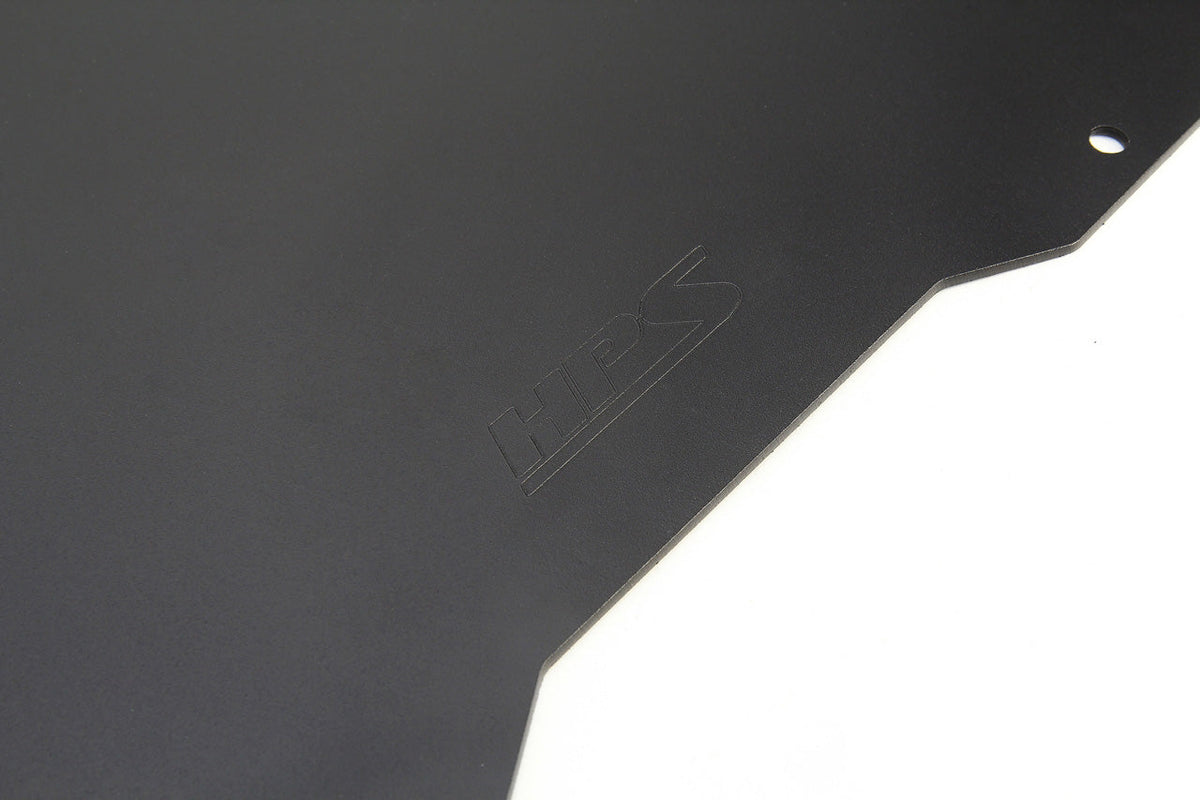 HPS Performance Black Aluminum Front Skid Plate Undertray Protection Shield - Tesla Model 3 / Tesla Model Y - (2017-2023 / 2020-2023)