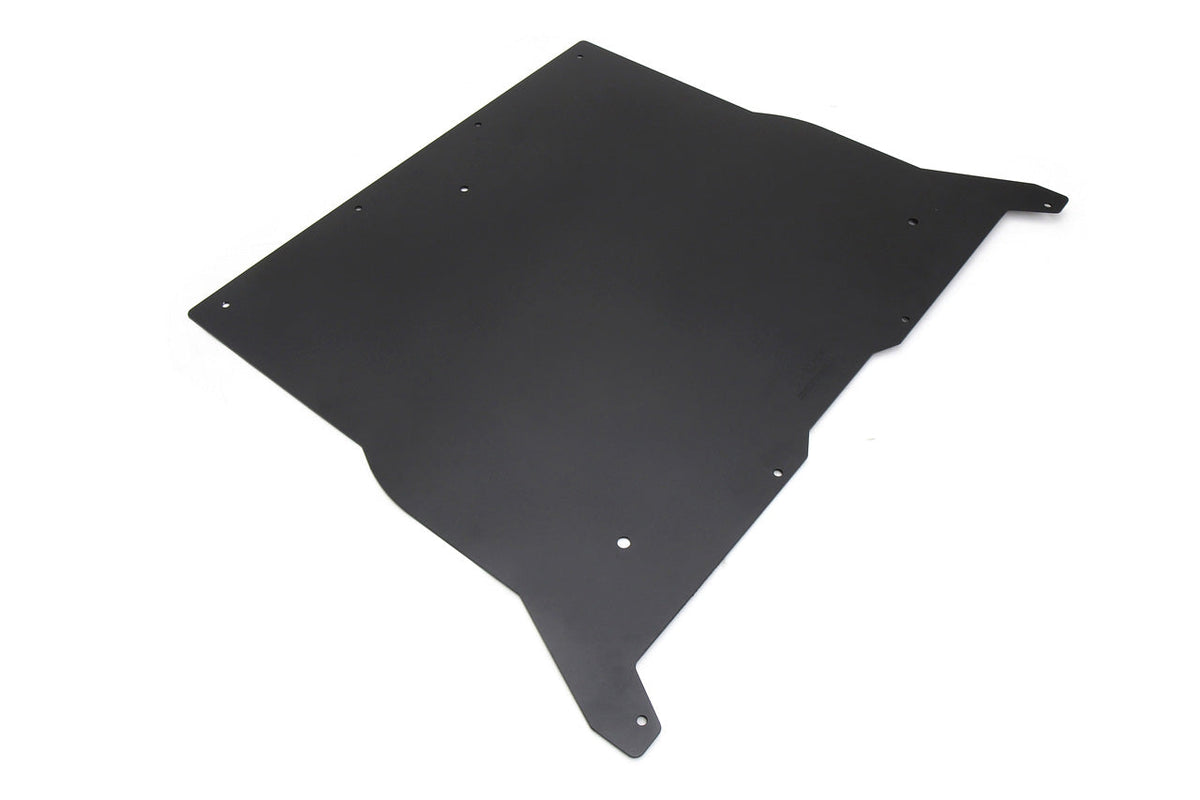 HPS Performance Black Aluminum Front Skid Plate Undertray Protection Shield - Tesla Model 3 / Tesla Model Y - (2017-2023 / 2020-2023)