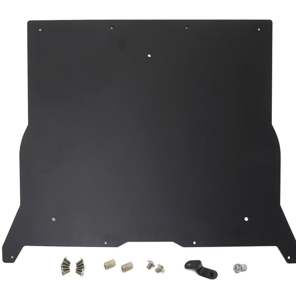 HPS Black Aluminum Front Skid Plate Undertray Protection Shield SP-101