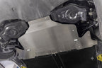 HPS Performance Aluminum Rear Skid Plate Undertray Protection Shield, Polished, SP-102P