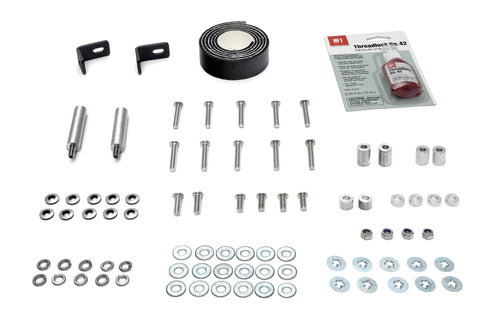 HPS Black Aluminum Rear Skid Plate Undertray Protection Shield, SP-102