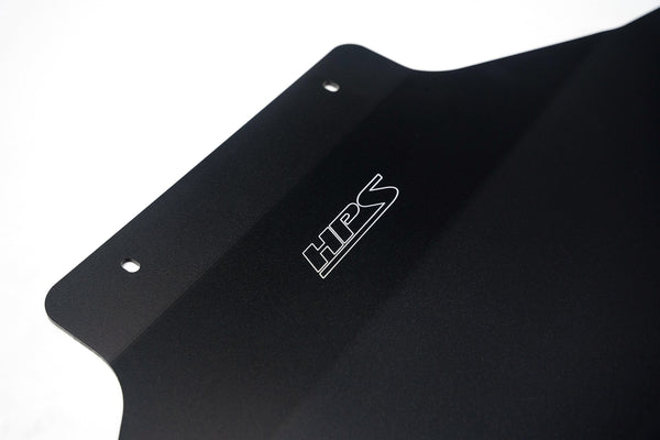 HPS Black Aluminum Rear Skid Plate Undertray Protection Shield, SP-102