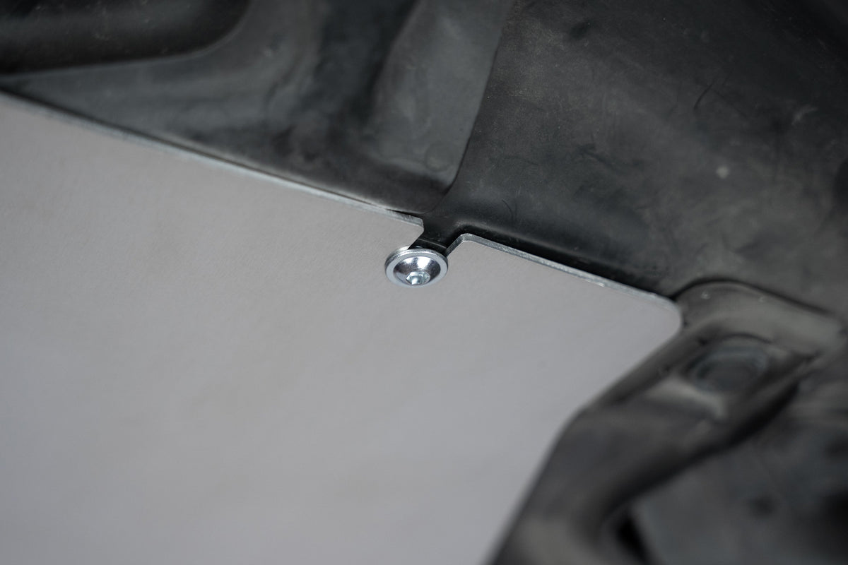 HPS Performance Aluminum Front Undertray Under Panel Skid Plate - Honda Fit - (2009-2013)