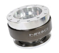 NRG Gen 2 Silver Body w/ Titanium Ring Steering Wheel Quick Release Hub Kit - Universal Fitment