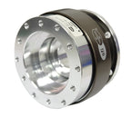 NRG Gen 2 Silver Body w/ Titanium Ring Steering Wheel Quick Release Hub Kit - Universal Fitment