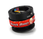 NRG Gen 2 Black Body w/ Scared Money Ring Steering Wheel Quick Release Hub Kit - Universal Fitment