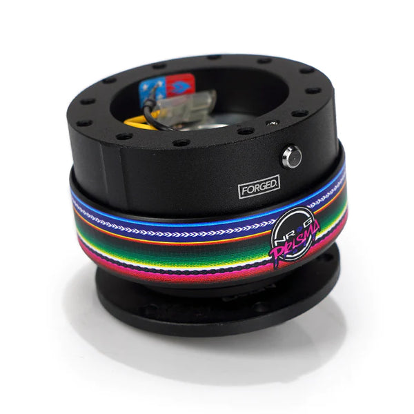 NRG Gen 2 Black Body w/ Mexicali Ring Steering Wheel Quick Release Hub Kit - Universal Fitment