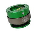 NRG Gen 2 Green Body w/ Titanium Ring Steering Wheel Quick Release Hub Kit - Universal Fitment