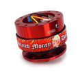 NRG Gen 2 Red Body w/ Scared Money Ring Steering Wheel Quick Release Hub Kit - Universal Fitment