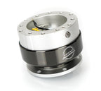 NRG Gen 2 Silver Body w/ Titanium Ring Steering Wheel Quick Release Hub Kit - Universal Fitment