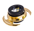 NRG Gen 3.0 Steering Wheel Quick Release Hub Kit - Black Chrome Gold