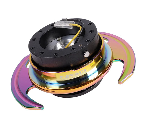 NRG Gen 3.0 Steering Wheel Quick Release Hub Kit - Black Neo Chrome