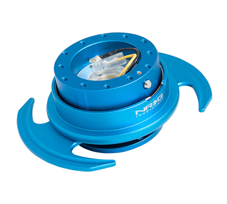 NRG Gen 3.0 Steering Wheel Quick Release Hub Kit - Blue