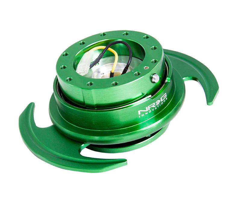 NRG Gen 3.0 Steering Wheel Quick Release Hub Kit - Green