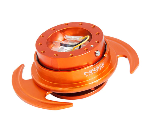 NRG Gen 3.0 Steering Wheel Quick Release Hub Kit - Orange
