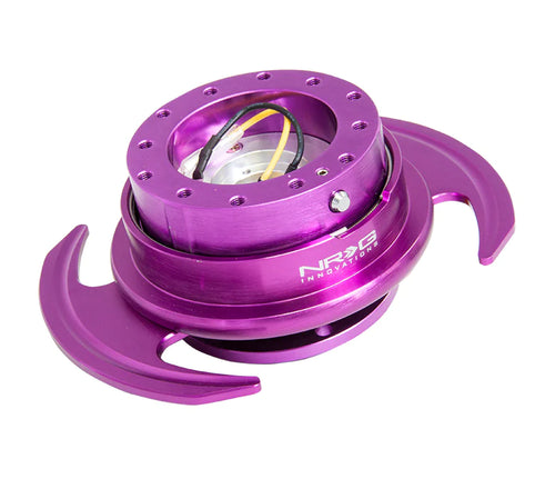 NRG Gen 3.0 Steering Wheel Quick Release Hub Kit - Purple