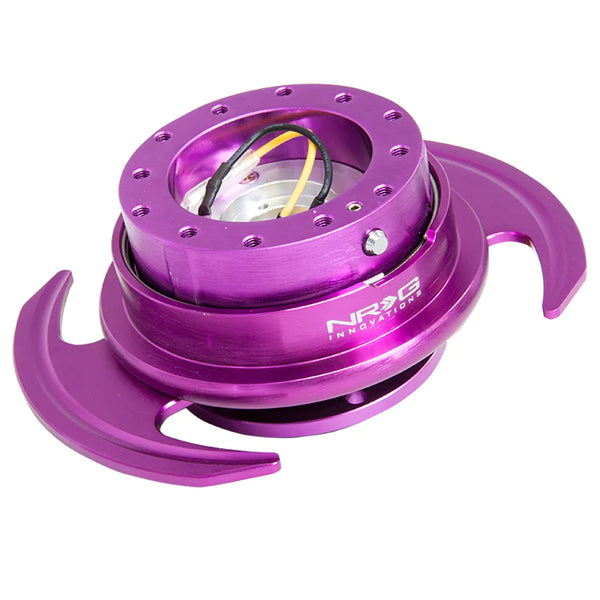 NRG Gen 3.0 Steering Wheel Quick Release Hub Kit - Purple