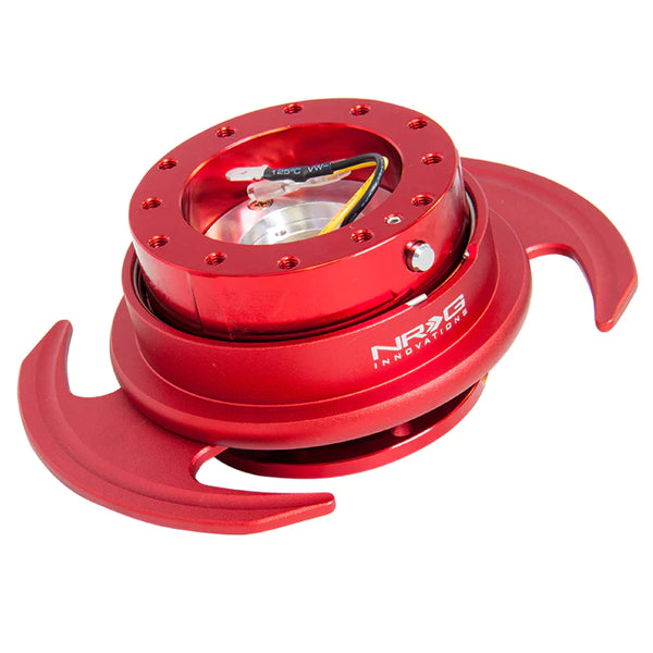 NRG Gen 3.0 Steering Wheel Quick Release Hub Kit - Red