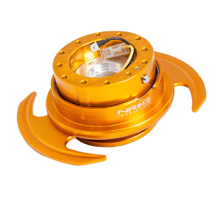 NRG Gen 3.0 Steering Wheel Quick Release Hub Kit - Orange