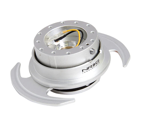 NRG Gen 3.0 Steering Wheel Quick Release Hub Kit - Silver