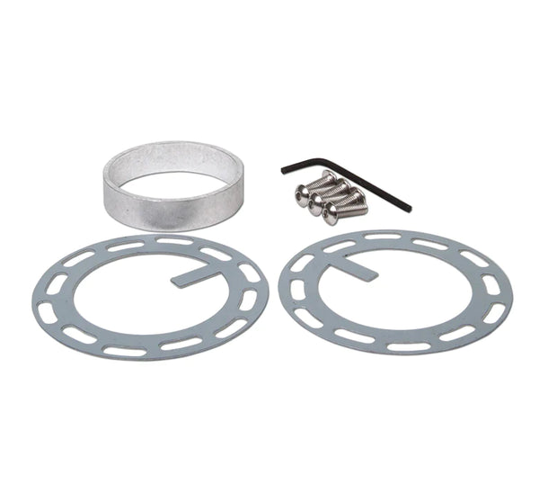 NRG Gen 2 Silver Body w/ Titanium Ring Steering Wheel Quick Release Hub Kit - Universal Fitment