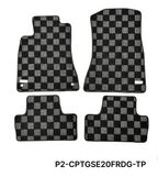 Phase 2 Motortrend (P2M) Checkered Carpet Race Floor Mats - Lexus IS250 IS350 (2006-2013)