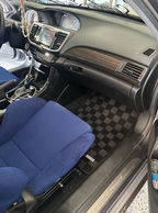 Phase 2 Motortrend (P2M) Checkered Carpet Race Floor Mats - Honda Accord Sedan (2013-2017)
