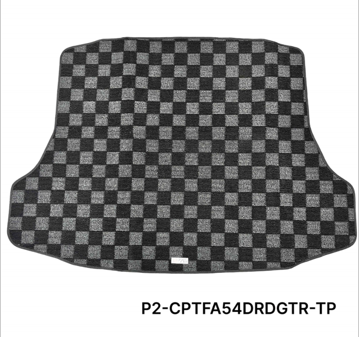 Phase 2 Motortrend (P2M) Checkered Carpet Trunk Mat - Honda Civic Sedan FA5 (2006-2011)