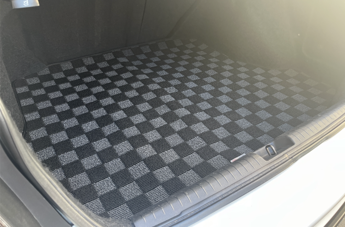 Phase 2 Motortrend (P2M) Checkered Carpet Trunk Mat - Honda Civic Sedan FA5 (2006-2011)