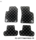 Phase 2 Motortrend (P2M) Checkered Carpet Race Floor Mats - Audi TT (1998-2006)