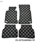 Phase 2 Motortrend (P2M) Checkered Carpet Race Floor Mats - BMW 5-Series Sedan E39 & M5 (1995-2004)