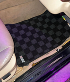 Phase 2 Motortrend (P2M) Checkered Carpet Race Floor Mats - BMW 5-Series Sedan E39 & M5 (1995-2004)