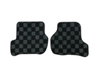 Phase 2 Motortrend (P2M) Checkered Carpet Race Floor Mats Front & Rear - Volkswagen MK3 Scirocco (3 DOOR HATCH) 2009-17