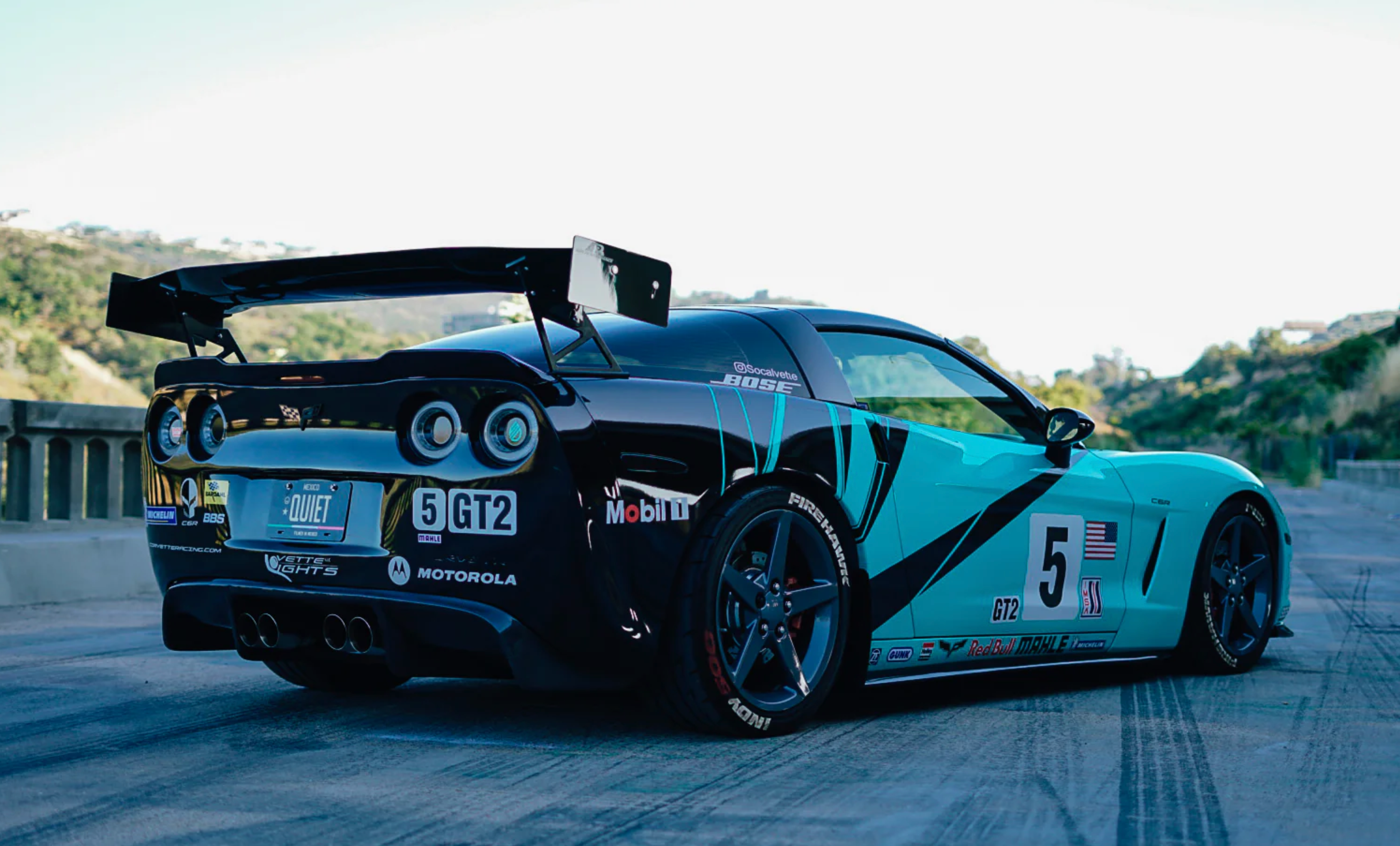 APR Performance Carbon Fiber GTC-500 Adjustable Wing Spoiler 71" -Chevrolet Corvette C6 & Z06 (2005-2013)