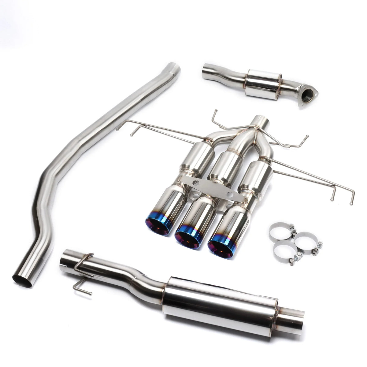 DC Sports Burnt Tip Exhaust System - Honda Civic Type R FK8 (2017-2021)