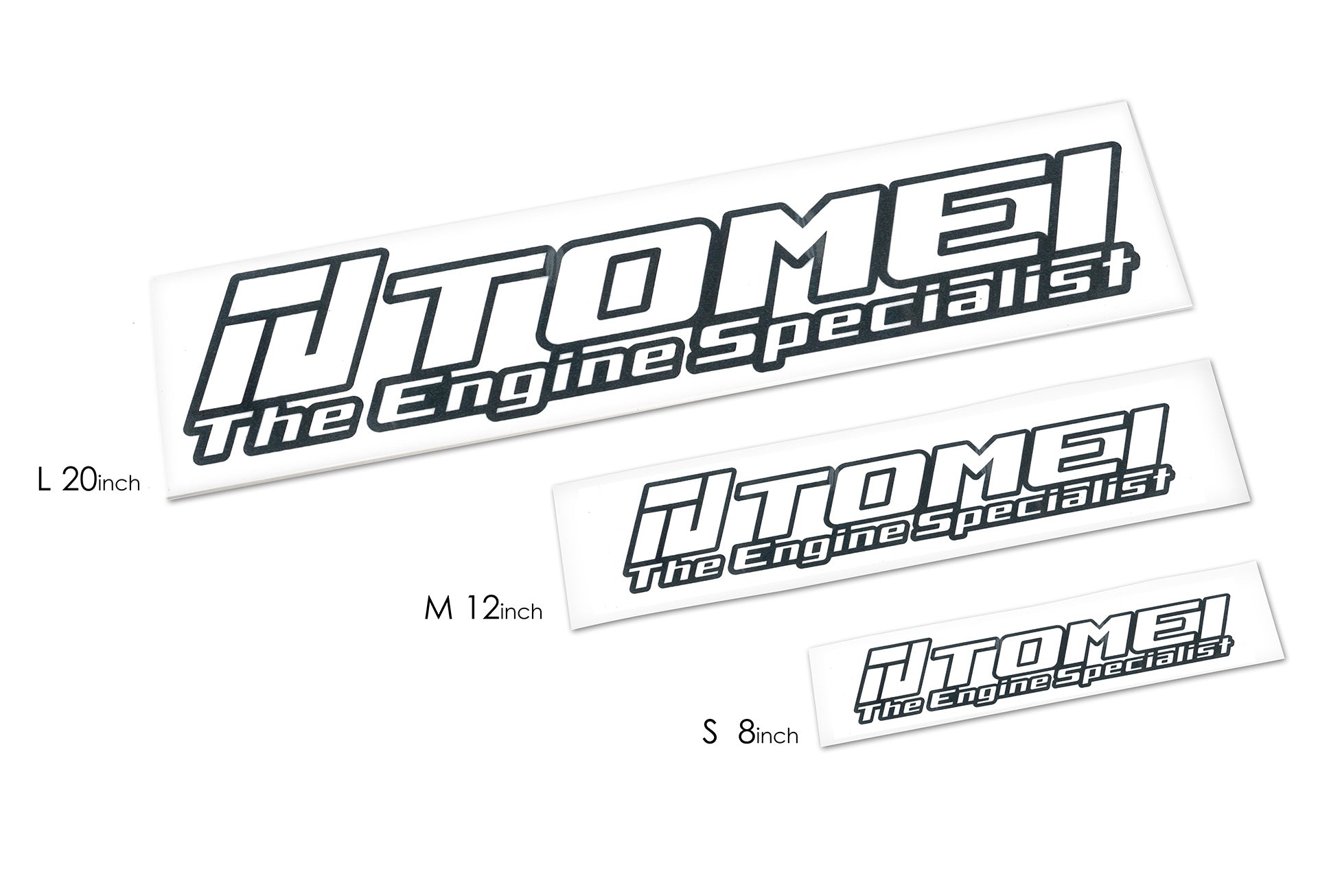 Tomei Engine Specialist Die Cut White Decal Sticker (12") - Single