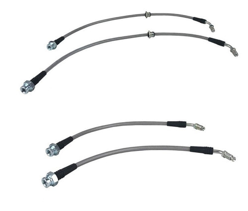 Phase 2 Motortrend (P2M) Stainless Steel Braided F&R Z32 Conversion Brake Lines - Nissan 240sx (1989-1998)