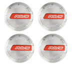 Rays Gram Lights 57CR / 57DR Center Cap - Red / Silver - Set of 4