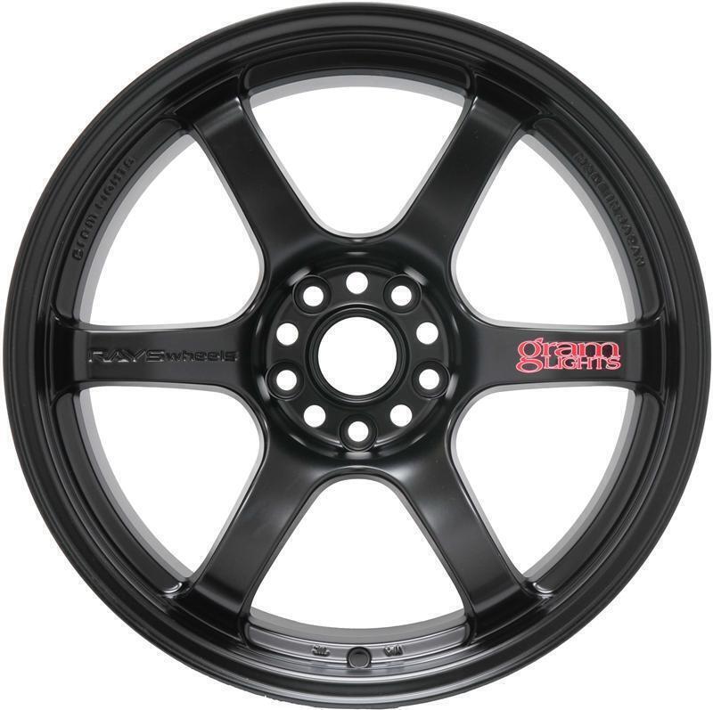 Gram Lights 57DR WGIAC12EH 18x10.5 +12 5x114.3 Semi Gloss Black wheel - view 2