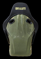 Braum Racing FALCON-S Series Fixed Back Bucket Composite Seat - Pair - Black Leatherette / Alcantara Inserts