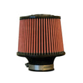 Injen Technology 8-Layer Oiled Cotton Gauze Air Filter - 2.50" Flange ID, 6" Base / 5" Media Height / 5" Top *NOTE: Due to the redesign of the current Inertia top, ALL FILTERS WILL INCLUDE A CLOSED, FLAT TOP TILL FURTHER NOTICE