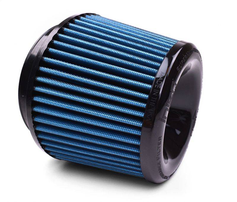 Injen Technology SuperNano-Web Air Filter - 5.00" Flange ID, 6.5" Base / 5.0" Media Height / 5.350" Inertia Top *NOTE: Due to the redesign of the current Inertia top, ALL FILTERS WILL INCLUDE A CLOSED, FLAT TOP TILL FURTHER NOTICE