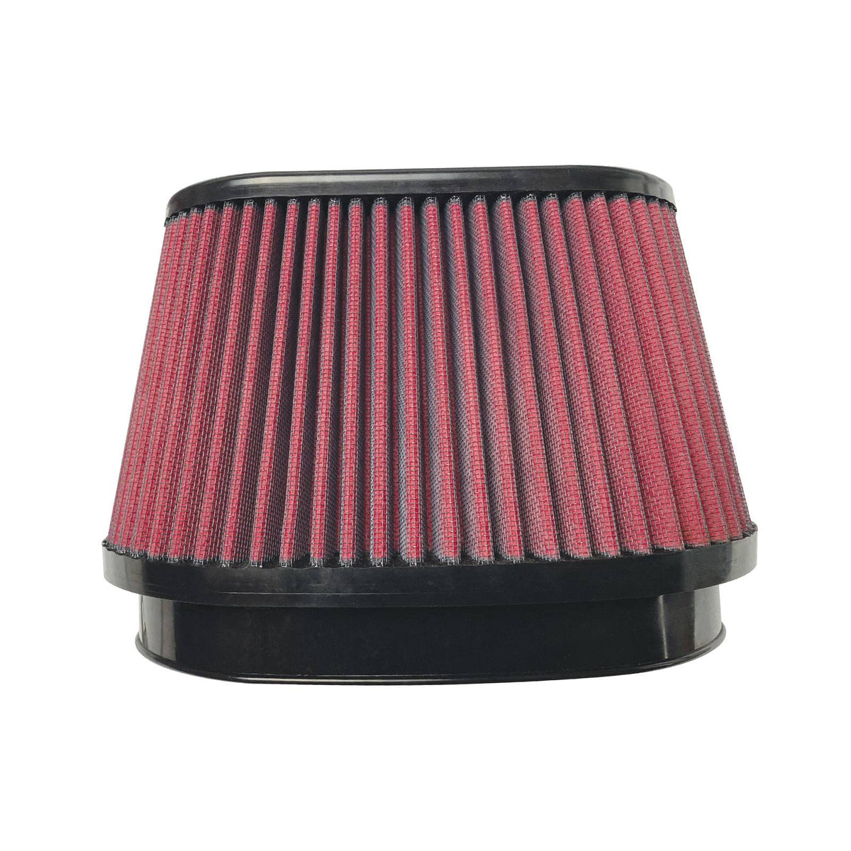 Injen Technology 8-Layer Oiled Cotton Gauze Air Filter - 8.50" x 5.63" Oval ID / 9.920" x 7.170" Oval Base / 5.70" Media HT / 6.865" x 4.115" Oval Top / Filter Monitor Nipple