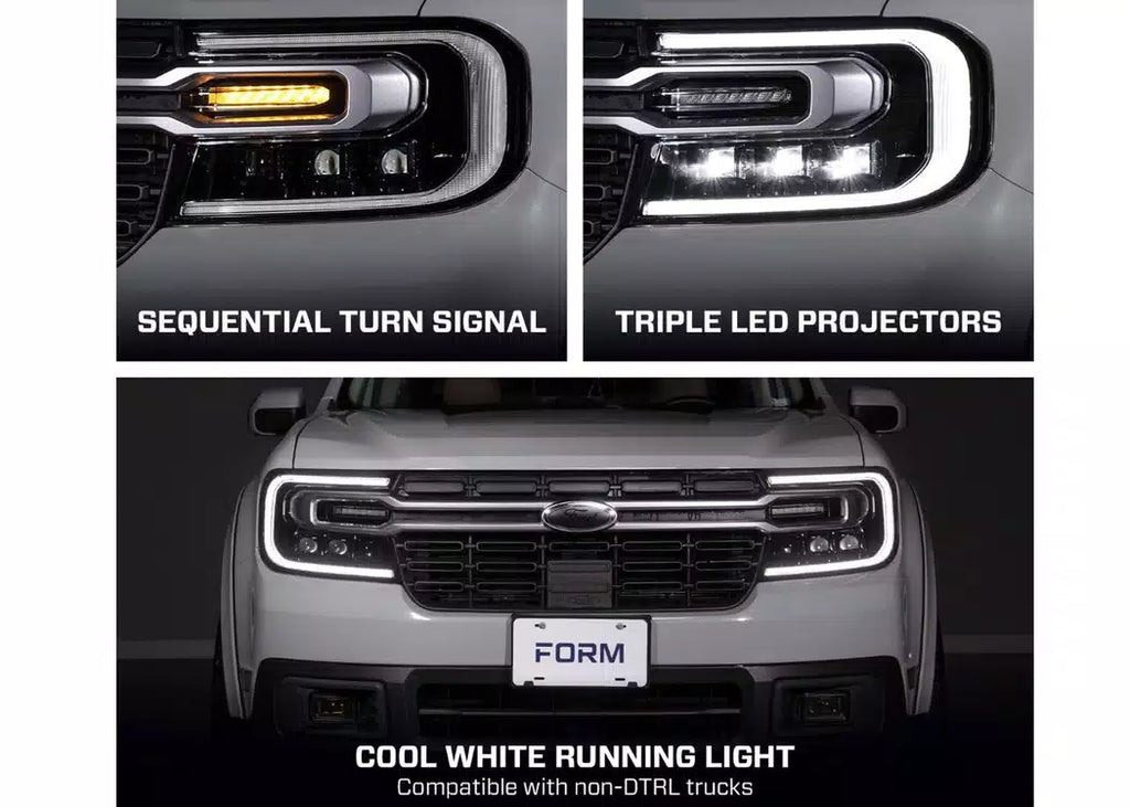 Form Lighting Sequential LED Projector Headlights - Ford Maverick (2022-2024)