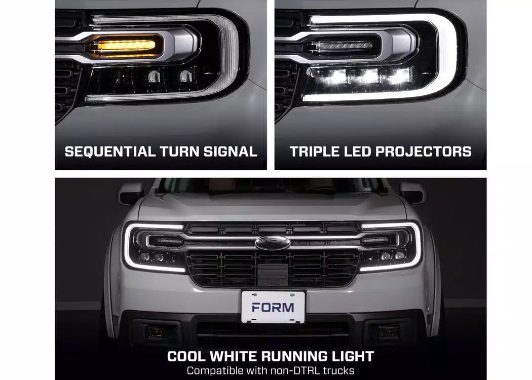 Form Lighting Sequential LED Projector Headlights - Ford Maverick (2022-2024)