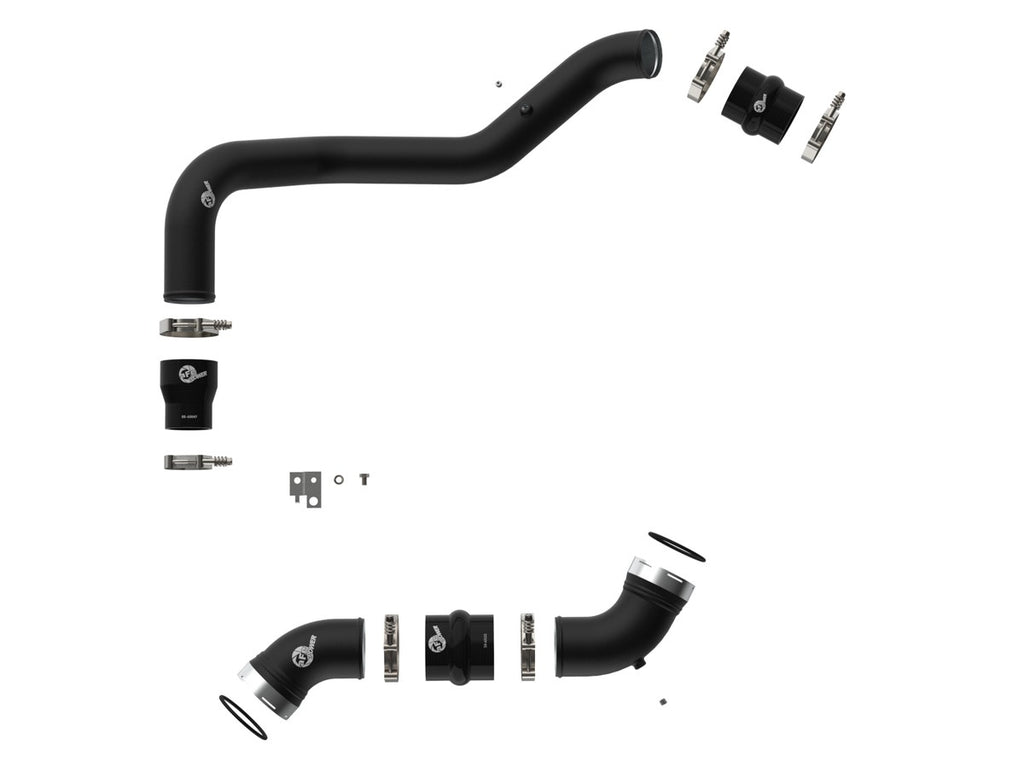aFe 46-20054-B BladeRunner Aluminum Hot and Cold Charge Pipe Kit Black - view 2
