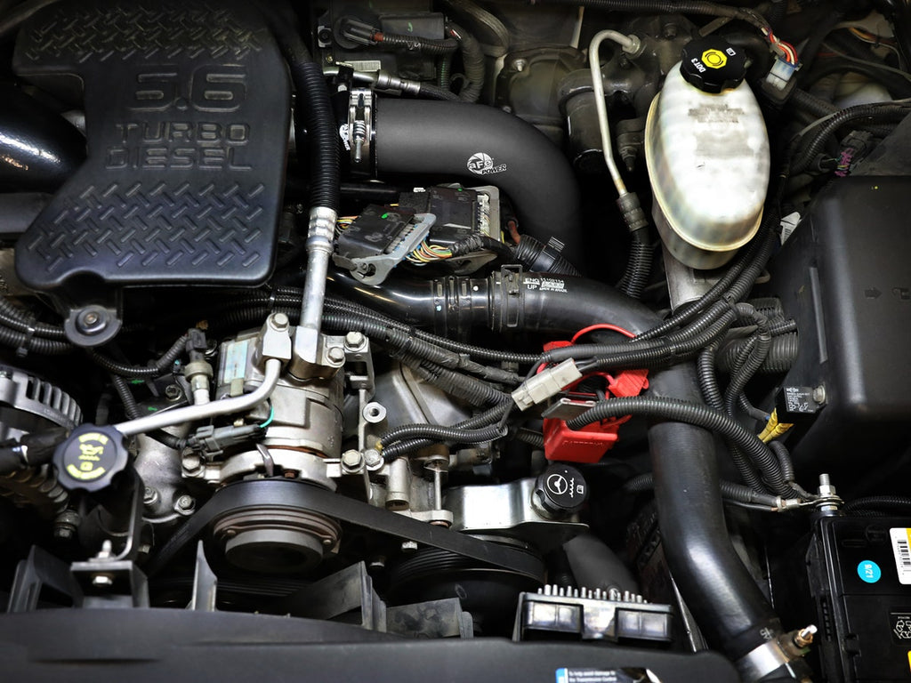 aFe 46-20054-B BladeRunner Aluminum Hot and Cold Charge Pipe Kit Black - view 3