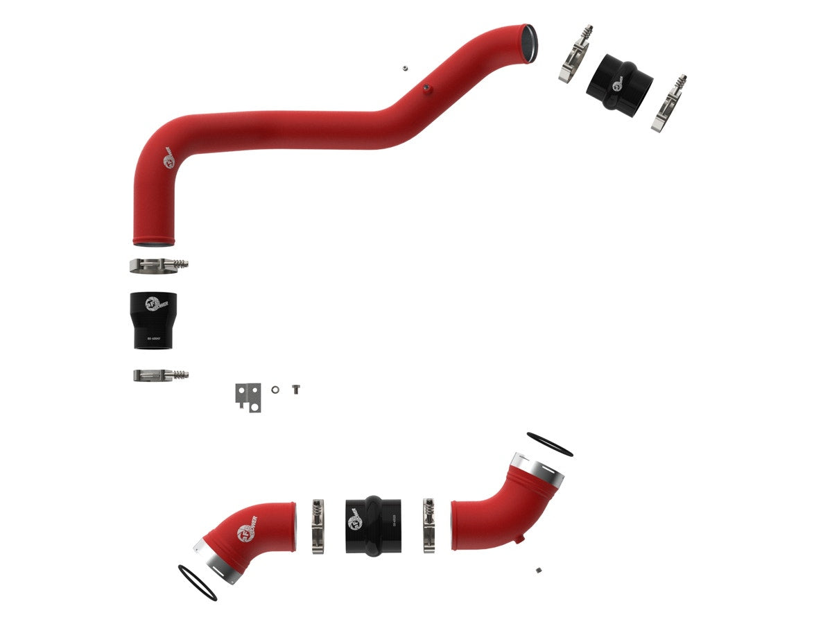 aFe 46-20054-R BladeRunner Aluminum Hot and Cold Charge Pipe Kit Red - view 2